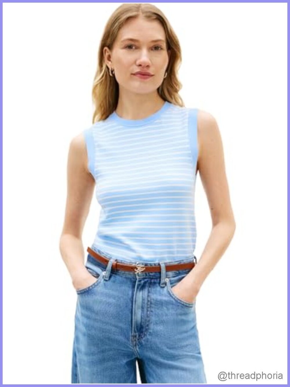 Sleeveless Cotton Sweater Vest Pullover Embroidered Flag